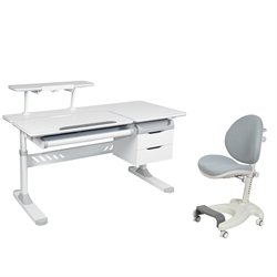 Комплект парта Ortensia Grey + кресло Cielo Grey