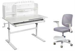 Комплект парта Volare II Grey + кресло LST9 Grey 250895 - фото 12984