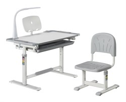 Комплект парта + стул трансформеры Lupin Grey Cubby (с лампой и подставкой) 223062