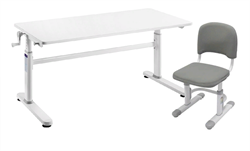 Комплект парта Imparare Grey + стул SST3D Grey 250853 - фото 9907