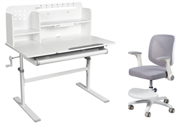 Комплект парта Volare II Grey + кресло LST9 Grey 250895