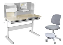 Комплект парта Ginepro Grey + кресло Marte Grey 250979