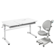 Комплект парта Iris Grey + кресло кресло Agosto Grey 250981