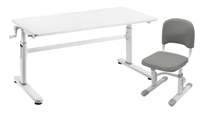 Комплект парта Imparare Grey + стул SST3D Grey 250853