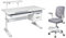 Комплект парта Ortensia Grey + кресло LST9 Grey 250860 - фото 12438