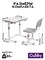 Комплект парта + стул трансформеры Olea GREY Cubby 222042