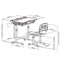 Комплект парта + стул трансформеры Bellissima Grey FUNDESK 222811 - фото 9822