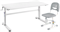 Комплект парта Imparare Grey + стул SST3D Grey 250853 - фото 9906