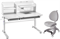 Комплект парта Iris II Grey + кресло Cielo Grey + чехол для кресла в подарок 223084 - фото 9996
